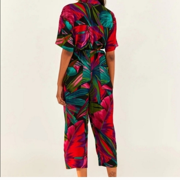 FARM Rio Colorful Leaf Print Jumpsuit - Picture 4 of 9